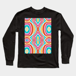 Psychedelic Retro Pattern Long Sleeve T-Shirt